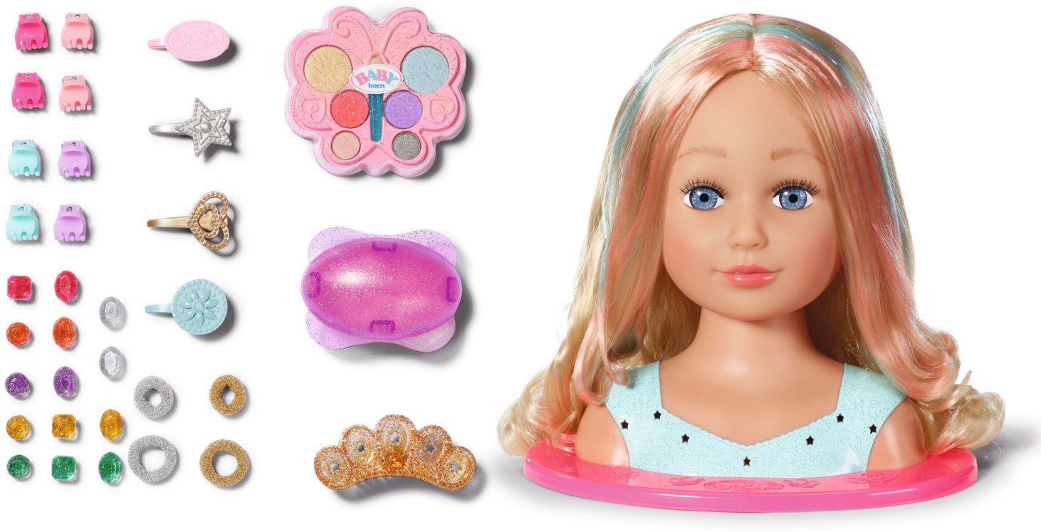 Zapf ZAPF Creation BABY born Sister Styling Head Princess, make-up and hairdressing head