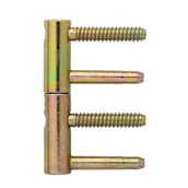 Zawiasy, okucia i inne akcesoria - Zawias regulowany Ø14 ocynk złoty - miniaturka - grafika 1