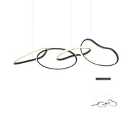 Lampy sufitowe - Redo 01-2596 - LED Żyrandol ściemnialny na lince BIAS LED/87,4W/230V 3000K czarny - miniaturka - grafika 1