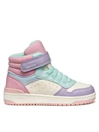 Buty dla dziewczynek - Geox Sneakersy J Washiba J36HXA 05415 C8343 D Różowy - miniaturka - grafika 1