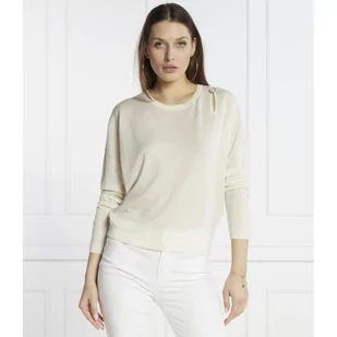 Liu Jo Wełniany sweter | Regular Fit | z dodatkiem kaszmiru - Swetry damskie - miniaturka - grafika 1