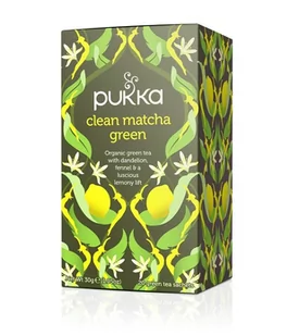 Pukka Herbs Herbata o smaku cytrynowym z mniszkiem i pokrzywą Clean Matcha - 2877-0 - Suplementy naturalne - miniaturka - grafika 1