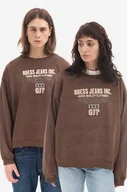 Bluzy męskie - Guess U.S.A. bluza bawełniana męska kolor brązowy wzorzysta M2BQ03KBB40 A118 - miniaturka - grafika 1