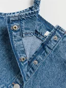 Bluzki dla dziewczynek - Reserved - Jeansowy top z falbaną - niebieski - miniaturka - grafika 1