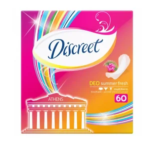 DISCREET DEO SUMMER FRESH MULTIFORM WKŁADKI HIGIENICZNE 60 SZTUK - Wkładki higieniczne - miniaturka - grafika 1