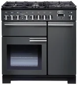 Kuchenki gazowo-elektryczne - Kuchnia FALCON Professional Deluxe 90 Szary chrom - miniaturka - grafika 1