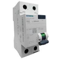 Bezpieczniki elektryczne - SIEMENS Wyłącznik różnicowoprądowy 25A 2P 300mA Typ AC VDE RCD 5749 - miniaturka - grafika 1