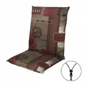 Poduszki ogrodowe - LIVING 2930 niska podkładka na krzesło i fotel z zamkiem błyskawicznym - miniaturka - grafika 1