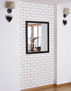 Lustro Profilmat 90X80 w ramie CZARNEJ PREMIUM - Lustra - miniaturka - grafika 1