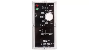 Relpol Przekaźnik kontroli napięcia 1-fazowy 2P 5A 220-460V AC REX-11 2605764 2605764 - Sterowniki i przekaźniki - miniaturka - grafika 1