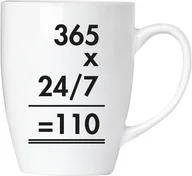 Kubki - BRUBAKER - 365 x 24/7 = 110 Police - Ceramiczny kubek do kawy - 300 ml - Kubek do kawy - miniaturka - grafika 1