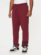 Spodnie sportowe męskie - adidas Spodnie dresowe Neuclassics JC9902 Czerwony Loose Fit - miniaturka - grafika 1