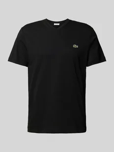 T-shirt z wyhaftowanym logo model ‘Basic’ - Koszulki męskie - miniaturka - grafika 1