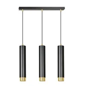 Lampy sufitowe - Emibig KIBO 3 BL/GOLD 644/3 lampa wisząca 3x30W/GU10 IP20 644/3 - miniaturka - grafika 1