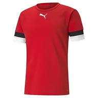 Koszulki męskie - PUMA PUMA Koszulka męska Teamrise Jersey Puma Red-puma Black-puma White XL 704932 - miniaturka - grafika 1