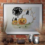 Obrazy i zdjęcia na płótnie - Halloween, Haftowany, malowany obraz - miniaturka - grafika 1