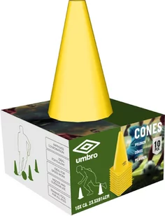 Pachołki treningowe UMBRO 23,5cm 10szt. - Piłka nożna - miniaturka - grafika 2
