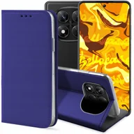 Etui i futerały do telefonów - ETUI Z KLAPKĄ DO REDMI NOTE 14 PRO 5G / 14 PRO PLUS 5G GRANATOWE ZAMYKANE - miniaturka - grafika 1