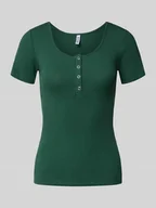 Koszulki i topy damskie - T-shirt o kroju slim fit z mieszanki bawełny model ‘KITTE’ - miniaturka - grafika 1