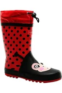 Buty dla dziewczynek - Kalosze dziecięce Regatta Mudplay gumowce biedronki-28 - miniaturka - grafika 1