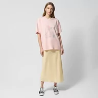 Koszulki sportowe damskie - Damski t-shirt oversize z nadrukiem Outhorn OTHWSS24TTSHF1486 - łososiowy - miniaturka - grafika 1