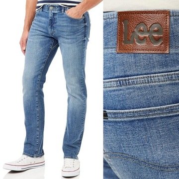 Lee Straight Fit Mvp Extreme Motion proste spodnie jeansowe W32 L32
