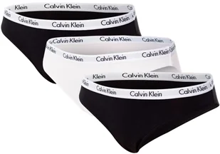 CALVIN KLEIN MAJTKI DAMSKIE BIKINI 3 PARY BLACK/WHITE QD3588E WZB - Rozmiar: L - Majtki damskie - miniaturka - grafika 1