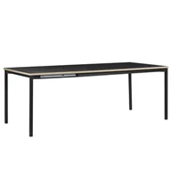 Ławy i stoliki kawowe - Beliani Stół do jadalni rozkładany 160/210 x 90 cm czarny AVIS - miniaturka - grafika 1