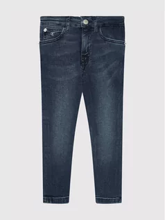 Spodnie i spodenki dla chłopców - Calvin Klein Jeans Jeansy Essential IG0IG00842 Granatowy Skinny Fit - grafika 1