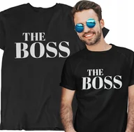 Koszulki męskie - KOSZULKA DLA NIEGO THE BOSS PREZENT DLA CHŁOPAKA WALENTYNKI DZIEŃ NADRUK - miniaturka - grafika 1