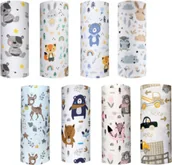 Meble i wyposażenie gabinetów medycznych - Pieluszka tetrowa dla niemowląt - miękka i chłonna - materiał bezpieczny dla skóry dziecka - wielorazowa pielucha w ciekawe wzory - miniaturka - grafika 1