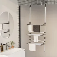 Suszarki na ubrania - Lumarko Wisząca suszarka na pranie, 3-poziomowa, aluminium - miniaturka - grafika 1