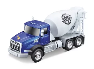 Maisto, Model betoniarki Mack Franite cement mixer - Samochody i pojazdy dla dzieci - miniaturka - grafika 1