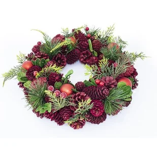 Wieniec świąteczny śr. 33 cm - Ozdoby bożonarodzeniowe - miniaturka - grafika 2