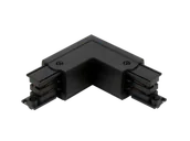 Inne akcesoria elektryczne - Łącznik L do szynoprzewodu prawy czarny z zasilaniem LUMICANTO LED LINE - miniaturka - grafika 1
