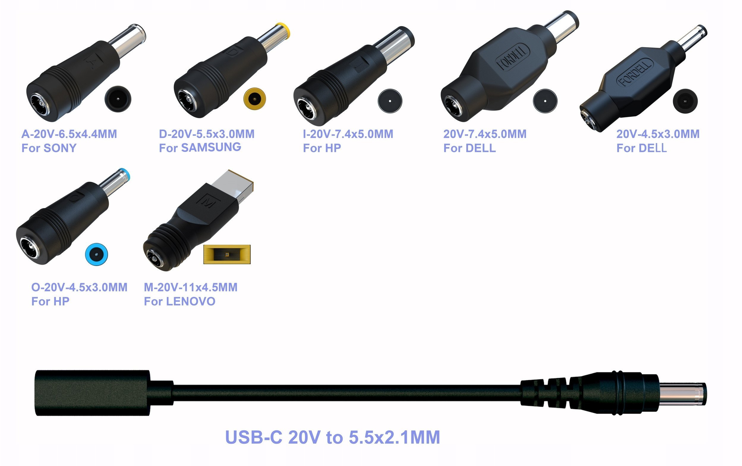 EUROCASE Koncovky pro napájecí adaptér AD-716