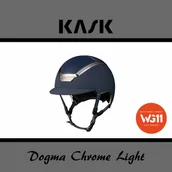 Kaski do jazdy konnej - Kask Sport Kask Dogma Chrome Light WG11 - KASK - granatowy/srebrny - roz. 55-56 - miniaturka - grafika 1