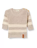 Paski - United Colors of Benetton Sweter dla dzieci, Beżowy Pasek Fantazyjny 78j, 62 - miniaturka - grafika 1