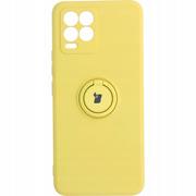 Etui i futerały do telefonów - Bizon Etui Case Silicone Ring Realme 8 / 8 Pro żółte BCSRRE8/8PYW - miniaturka - grafika 1