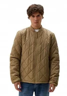 Kurtki męskie - Wrangler Kurtka Męska Brązowa Pikowana na Zamek XL K_a - miniaturka - grafika 1