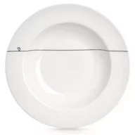 Talerze - Talerz obiadowy głęboki porcelanowy biały SERDUSZKA 22 cm 250 ml - miniaturka - grafika 1