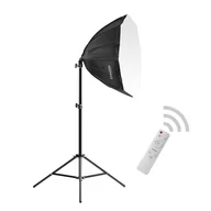 Lampy studyjne - Lampa SOFTBOX octa 90 150W/300W LED - miniaturka - grafika 1