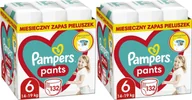 Pieluchy - Pampers Pieluchomajtki 6, 14-19 kg, 132 szt. x2 - miniaturka - grafika 1