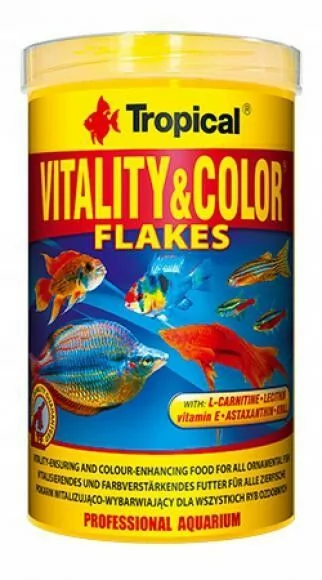 Tropical Vitality & Color - pokarm wybarwiający dla rybek 250ml/50g