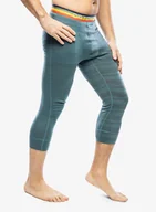 Kalesony - Legginsy termoaktywne Ortovox 185 Rock N Wool Short Pants - arctic grey - miniaturka - grafika 1