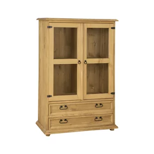 Kredens 2W2S Drewniany Sosnowy Classic Wood Mebel Bos Sosna Miodowa - Kredensy - miniaturka - grafika 1