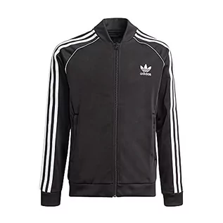 Swetry damskie - adidas SST Track Topy, Sweter Unisex-dla dzieci i młodzieży, Czarny/Biały, 12 Lat - grafika 1