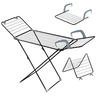 Suszarki na ubrania - Stojąca suszarka na pranie Sava 3w1, 168 cm, czarna - miniaturka - grafika 1