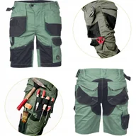 Odzież robocza - Cerva Elastyczne Szorty spodenki robocze Dayboro 56 szaro-zielony - miniaturka - grafika 1