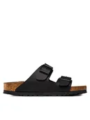 Klapki i japonki damskie - Birkenstock Klapki Arizona 551253 Czarny - miniaturka - grafika 1